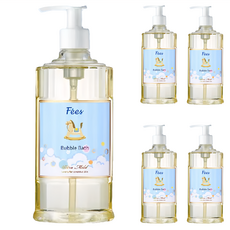 Fees BEBE 【買5送1限定組】嬰兒柔護泡泡露600ml 5入組送300ml泡泡露贈提袋, 1入, 600ml