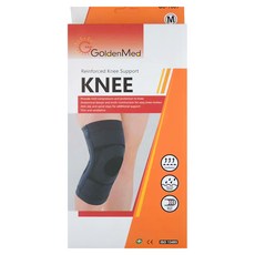 GoldenMed 竹炭絲紡軟鐵護膝 GO-7007, 1個