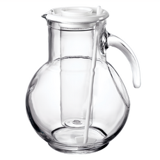 Bormioli Rocco KUFRA 冰水壺 玻璃水壺 義大利製, Clear, 2L, 6個