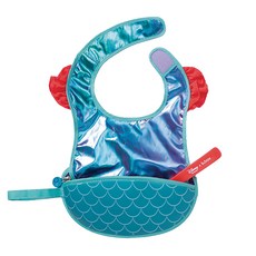 b.box 迪士尼旅行圍兜袋 含矽膠軟湯匙 適用年齡4個月以上 可機洗, 美人魚, 1組, 1個