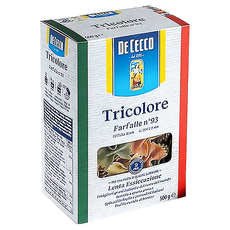DE CECCO 得科 三色蝴蝶麵, 500g, 1盒