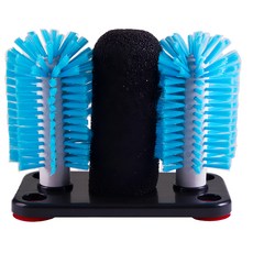 bargogo 二刷毛泡棉洗杯器 藍色, BW-2S-06NS-01, 19.5 x 18.7 x 10cm, 341g , 1個, 藍色, 1個