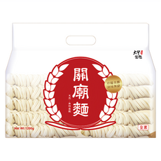 大甲佳旭 關廟麵 1.2kg/包 - Q彈日曬麵條，多種料理方式, 1包