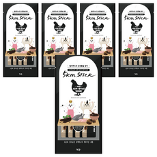 Chogong 朝貢 5KM 元氣營養肉泥 犬貓用, 含黑藜麥, 含褐藻糖膠, 單包分裝, 烏骨雞口味, 56g, 5袋