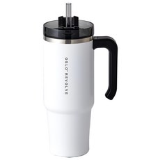 OSLO Revolve 把手隨行杯 雙層不銹鋼保溫杯 900ml, 白色, 1個