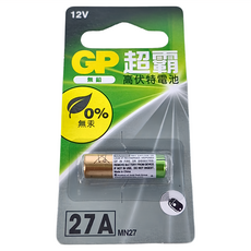 GP Batteries 超霸 12V 27A 高伏特電池, 10顆, 1組