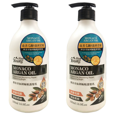 涵漾 摩洛哥強韌極順護髮乳 改善毛躁 全新配方, 500ml, 2瓶