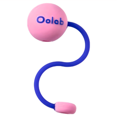 Oolab 良杯製所 泡泡糖矽膠防塵吸管蓋 細 甜酷粉, 1個, 1個