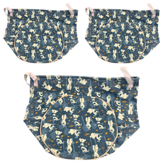 收納王妃 迪士尼收納系列 圓大 47 x 35cm, 楓葉雪寶 藍色, 3個