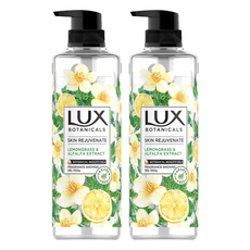 LUX 麗仕 植萃香氛沐浴露 檸檬草與麝香, 550g, 2瓶