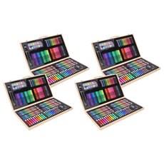 JAR 嚴選 木盒水彩畫筆180件套裝禮盒, 混和顏色, 4盒