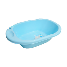 PUKU 藍色企鵝 Smile嬰兒澡盆 38L, 藍色, 1個