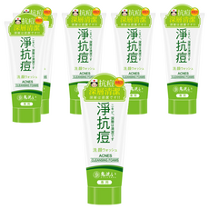 鬼洗 淨抗痘洗顏霜, 深層清潔, 140g, 6條