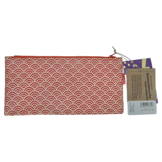 蒲草包林 筆袋, 黛安-柳可波/復魚線, 幾何風 鯉魚橘, 1個