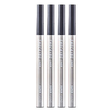 TONYMOLY The Shocking Vegan 眼線液筆, Super Fixing, 01 黑色, 4支