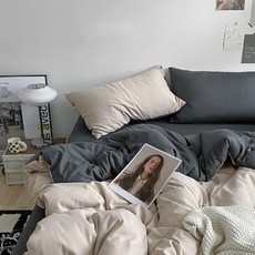 HOOM 禾慕生活 Ins純色雙拼床包 M56616
