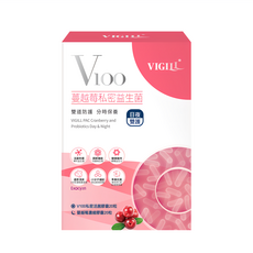 VIGILL 婦潔 蔓越莓私密益生菌 日夜雙護 Set 專利活菌+36mgPAC, 20包, 1盒