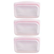 stasher 長形矽膠密封袋 - 按壓自密封，健康安全環保, 355ml, 3個, 1入