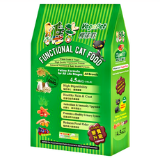 VegePet 維吉 機能性貓糧 全生命階段 所有品種, 起司, 4.5kg, 1袋