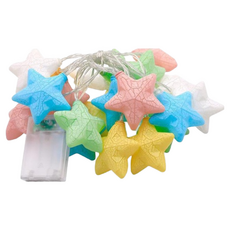 造型裝飾燈串 電池款 LED燈珠, 裂紋星, 1個