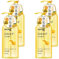 syoss 絲蘊 控油蓬鬆洗髮露 日本柚子 清新果香 髮絲輕盈蓬鬆, 420ml, 4瓶