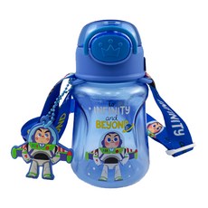 英國 Jolly 玩具總動員系列夏季水瓶，巴斯光年，附掛繩, 藍色, 350ml, 1個
