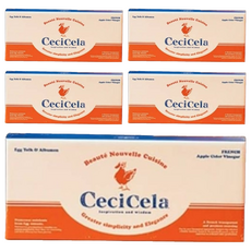 CeciCela 蘋果醋煥白美肌面膜皂 6件組，含蛋黃和蛋白，法國蘋果醋, 51g, 30個