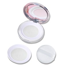 SELFANGEL 纖薄型 散粉 空盒 + 粉撲 + 替換網 套組, 1組, 全息圖