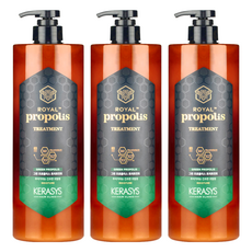 KERASYS 綠蜂膠活力光澤護髮乳 3種蜂膠打造蜂蜜般光澤, 1L, 3瓶