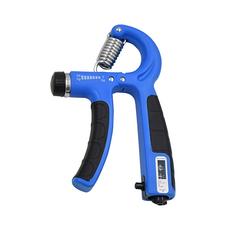 計次可調節握力器, 5-60kg, 藍色/黑灰, 168g, 1組