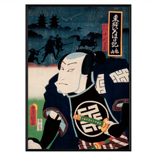 Boluo 菠蘿選畫所 浮世繪 武者I APUP3402B, 黑色