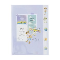 Disney 迪士尼 返校日玩具總動員多層文件夾 SS169-1, 紫色, 1個