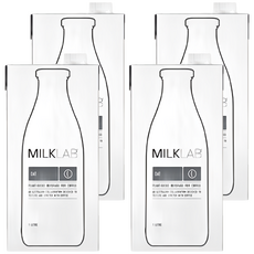 MILKLAB 嚴選燕麥奶 100%澳洲優質燕麥 不添加糖 無乳糖 非基改食品, 1L, 4瓶