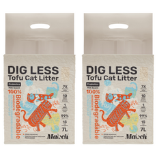 Maoch 喵趣 益菌奶香消臭豆腐貓砂 1.5mm 2.8kg 2包 7L, 奶香
