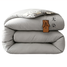 SC優選 無染超柔大豆纖維被, 1入, 180 x 220cm, 灰色