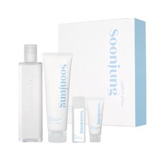 ETUDE 純晶舒緩平衡水乳4件組 化妝水 350ml + 25ml 2瓶 + 水凝乳 130ml + 20ml 2瓶, 1組