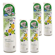 EARTH 地球製藥 Sukki-ri 浴廁除臭抑菌芳香噴霧 清新柑橘香, 350ml, 5罐