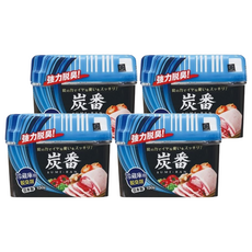 KOKUBO 小久保 冰箱冷藏庫炭脫臭劑 150g, 強力脫臭, 日本製造, 天然系消臭原料, 輕巧不占空間, 安全環保對食物無害, 4盒