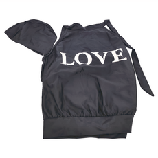 Loveteen 女長版上衣 - 黑色, 大, 074