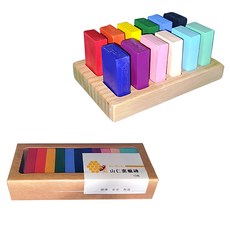 山仁 天然蜜蠟磚 精選組 Set 華德福, 12色, 1盒