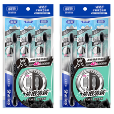 Shallop 刷樂 炭密清新牙刷, 3支, 2包