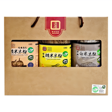 源順食品 有機米粉禮盒 (有機米粉/有機糙米粉/有機南瓜糙米粉), 600g, 1盒