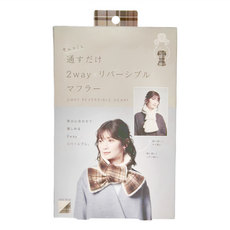 COGIT 2way 雙面圍巾 (適用於頸圍38cm) 材質：聚酯纖維、棉、人造絲、銅氨纖維、嫘縈