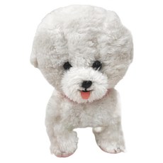 Mother garden 家家酒一起去散步, 白色 比熊犬, 1個, 約24cm