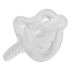 sillymann 矽膠安撫奶嘴，柔軟不易斷裂，4個月以上, 透明, 1個