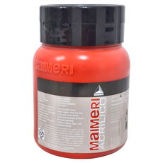 MaIMeRI 美利 壓克力顏料 MA-0934251 251 PERM RED LIGHT 永固淺紅, 500ml, 1色