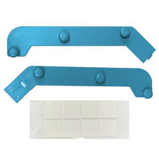 水槽濾網架 Set 5個 防堵過濾 網眼細密, 藍色