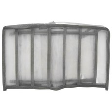 OMORY 網紗衣物分隔收納整理盒7格 舒適透氣 優質材質 無異味 透明可視 防水防塵, 單色, 1個, 36 x 25 x 20cm