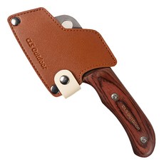 CLS 不鏽鋼迷你小菜刀 贈皮革刀套, 銀色, 1個