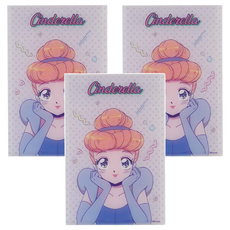 收納王妃 迪士尼折疊鏡 迷你(8 x 5.5 x 0.5cm) 3個, 少女仙杜瑞拉